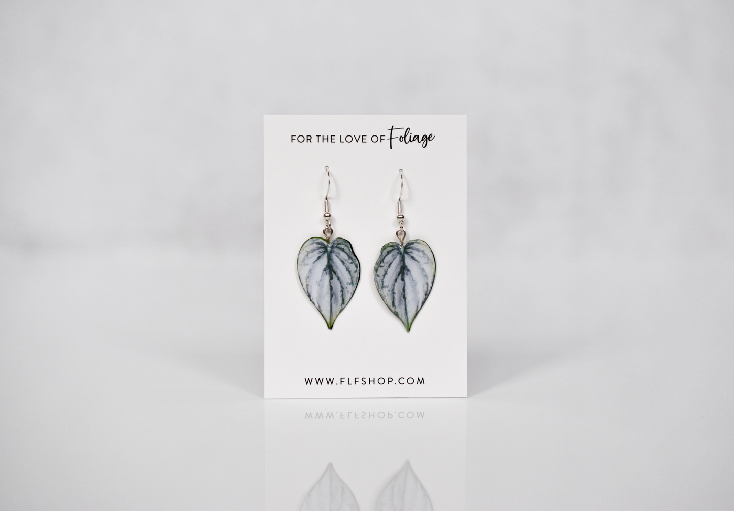 Philodendron Brandtianum Plant Earrings | Leaf Earrings