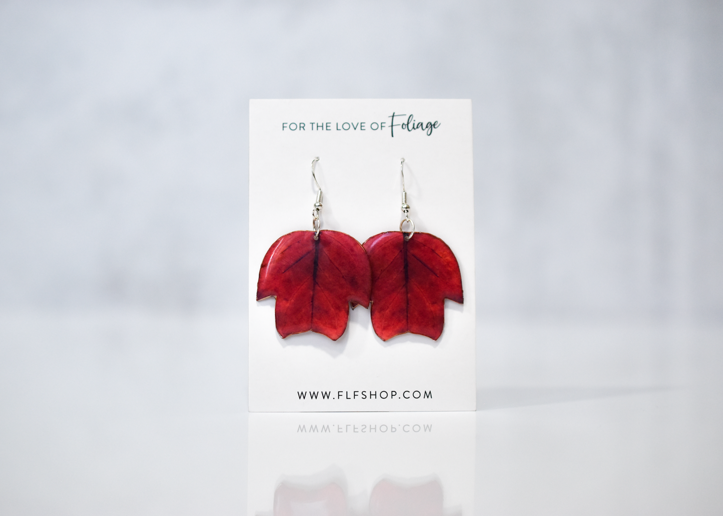 Tulip Tree Poplar Plant Earrings | Leaf Earrings